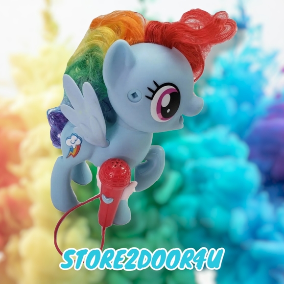 My Little Pony Singing Rainbow Dash Karaoke Microphone 2017 Hasbro - Picture 2 of 2